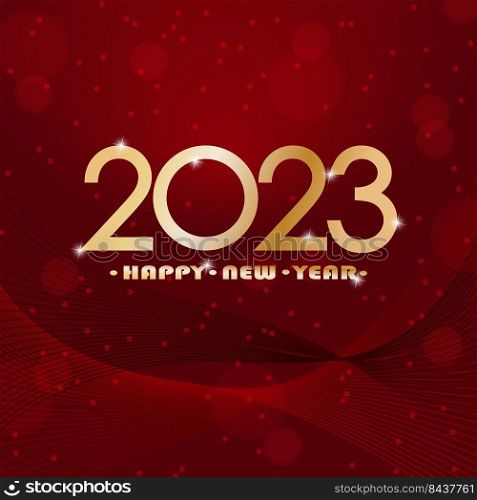 Happy New Year 2023. Background for New Year and Christmas greetings. template for postcards, banners and creative design