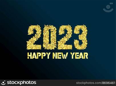 Happy new year 2023. luxury Christmas background design for greeting card, discount poster or sale banner