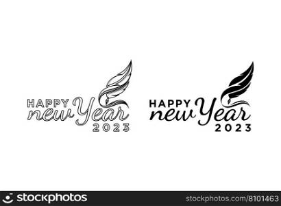 Happy new year 2023 Royalty Free Vector Image