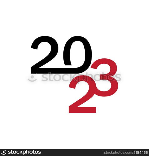 happy new year 2023 vector illustration design template