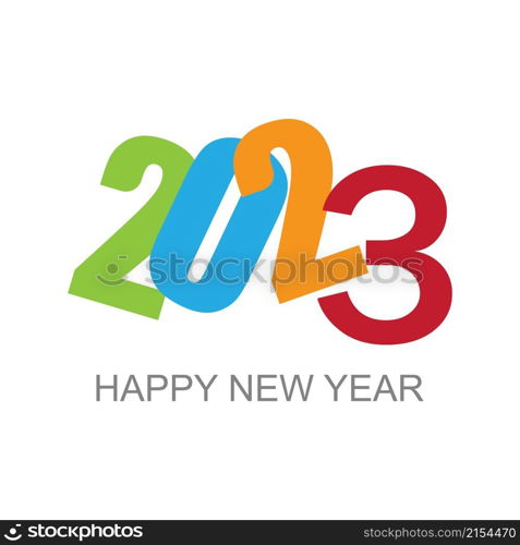 happy new year 2023 vector illustration design template