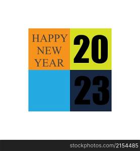 happy new year 2023 vector illustration design template