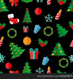 Happy New Year and Marry Christmas Seamless Pattern Background EPS10. Happy New Year and Marry Christmas Seamless Pattern Background