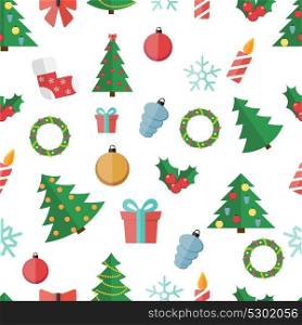 Happy New Year and Marry Christmas Seamless Pattern Background EPS10. Happy New Year and Marry Christmas Seamless Pattern Background