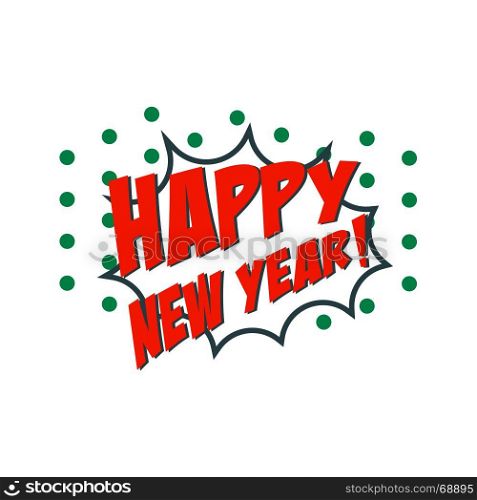Happy new year and merry christmas. Vector illustration