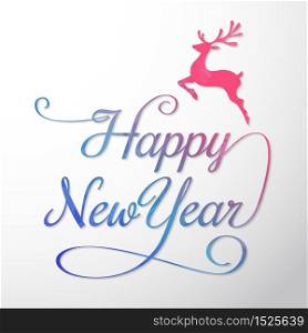 Happy New Year Background Vector background for banner, poster, flyer