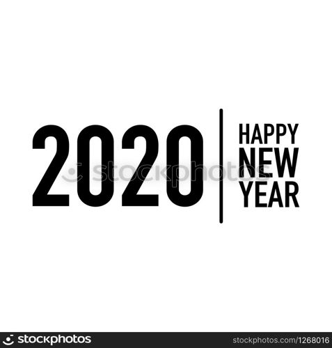 happy new year modern digital banner vector illustration