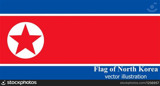 Happy North Korea day button. Bright button with flag of North Korea. Banner illustration with flag. Vector.. Happy North Korea day button. Bright button with flag of North Korea. Banner illustration with flag.