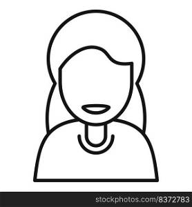Happy people icon outline vector. Person group. Friend team. Happy people icon outline vector. Person group