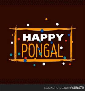 Happy Pongal Background. Vector Illustration