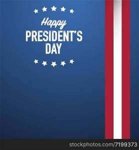 happy president&rsquo;s day poster banner design template vector