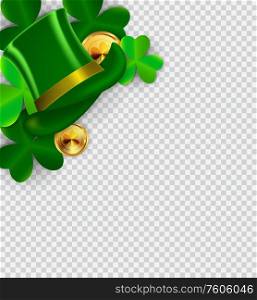 Happy Saint Patricks Day Background with Clover Leaves. Vector Illustration EPS10. Happy Saint Patricks Day Background with Clover Leaves. Vector Illustration