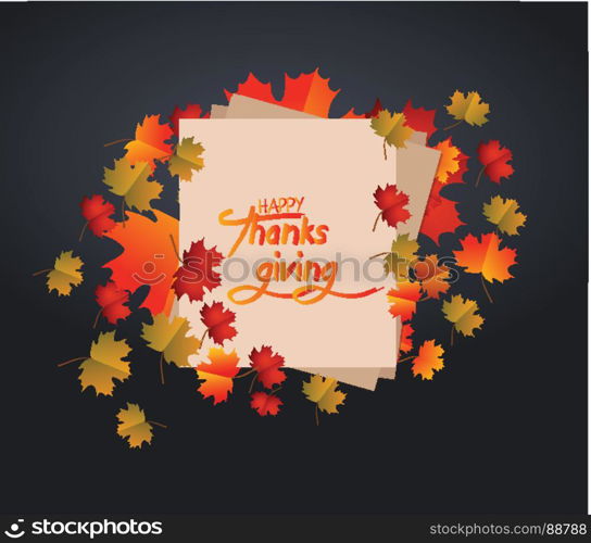 Happy Thanksgiving Day. Autumn new season