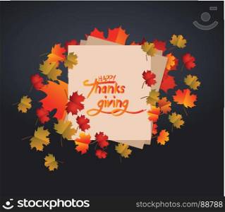 Happy Thanksgiving Day. Autumn new season