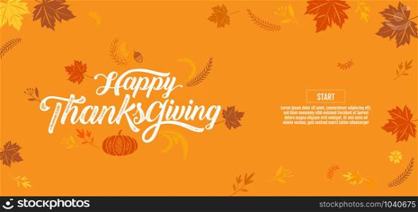 happy thanksgiving, Typographic, calligraphy, Type , vector