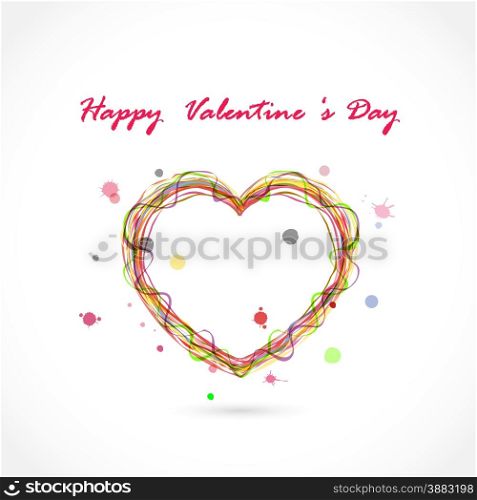 Happy valentine &rsquo;s day background.Vector illustration