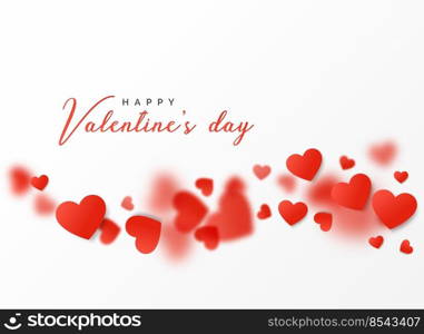 happy valentine&rsquo;s day card design with floating hearts