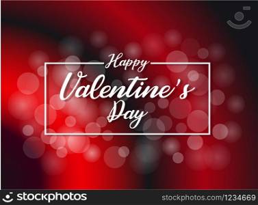 Happy Valentine&rsquo;s day card. Shiny hearts and light vector background