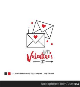 Happy Valentine's Day Card. Vector Lettering Background