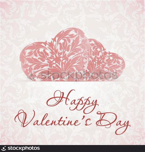 Happy Valentine&rsquo;s Day Floral Background