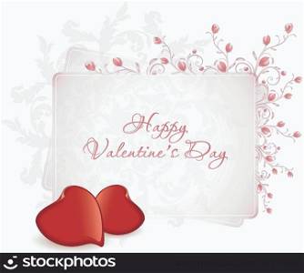 Happy Valentine&rsquo;s Day Floral Lettering - Typographical Background