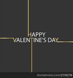 HAPPY VALENTINE&rsquo;S DAY greeting inscription for postcards, covers, banners, posters and thematic design. Flat style.