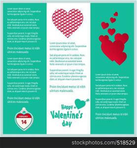 Happy Valentine's day , Illustration of love, Valentine's day set. Greeting card, poster, flyer, banner design.