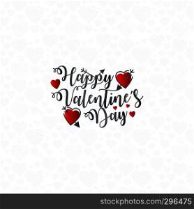Happy Valentine's Day Lettering background
