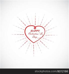 Happy Valentine&rsquo;s day lettering card.Valentines day vintage lettering background.Hand lettering. Vector illustration.