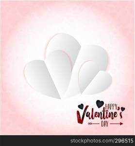 Happy Valentine's Day Love background. Vector Illustration