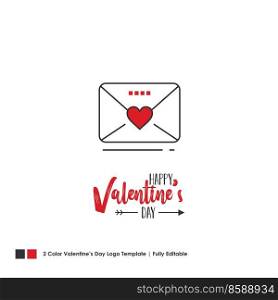 Happy Valentine’s Day Card. Vector Lettering Background