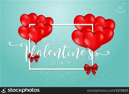 Happy Valentine's Day festive background. Vector illustration with realistic red and white. Wallpaper, flyers, invitation, posters, brochure, banners.