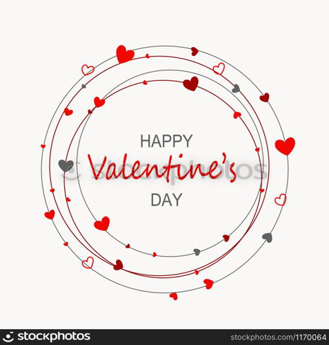 Happy Valentine's day greeting card