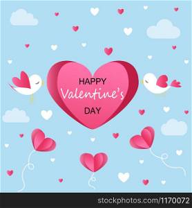 Happy Valentine's Day greeting card design.