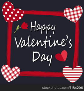 Happy Valentine's day greeting card design