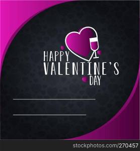 Happy Valentine’s Day Invitation Card Design