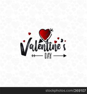 Happy Valentine’s Day Lettering background