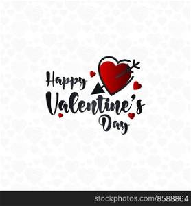 Happy Valentine’s Day Lettering background