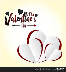 Happy Valentine’s Day Love background. Vector Illustration