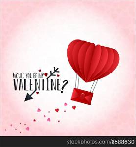 Happy Valentine’s Day Love background. Vector Illustration