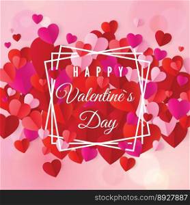 Happy valentines day and wedding design elements vector image