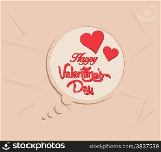 happy valentines day bubble background