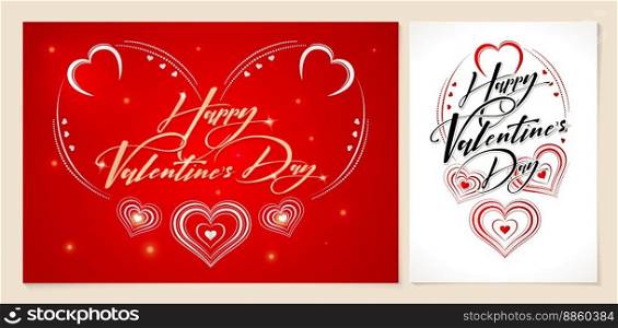 happy valentines day card, illustration of a heart shape or symbol of love, applicable for greeting card, invitation valentine celebration, letterpress paper and printing, banner and poster background