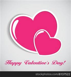 Happy Valentines Day Card. Vector Illustration EPS10. Happy Valentines Day Card. Vector Illustration