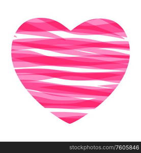 Happy Valentines Day Card with Heart and Zebra Pattern. Vector Illustration eps10. Happy Valentines Day Card with Heart and Zebra Pattern. Vector Illustration