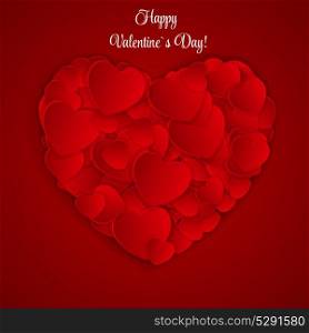 Happy Valentines Day Card with Heart. Vector Illustration. EPS10. Happy Valentines Day Card with Heart. Vector Illustration