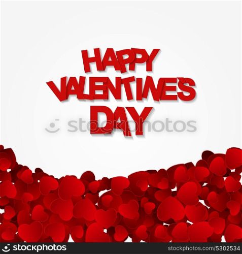 Happy Valentines Day Card with Heart. Vector Illustration EPS10. Happy Valentines Day Card with Heart. Vector Illustration