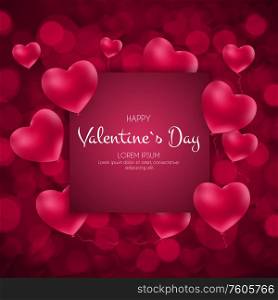 Happy Valentines Day Card with Heart. Vector Illustration eps10. Happy Valentines Day Card with Heart. Vector Illustration