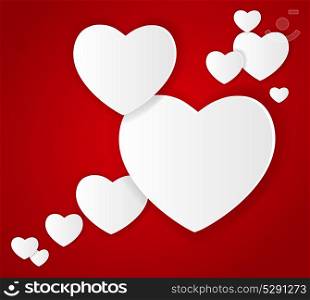 Happy Valentines Day Card with Heart. Vector Illustration.. Happy Valentines Day Card with Heart. Vector Illustration