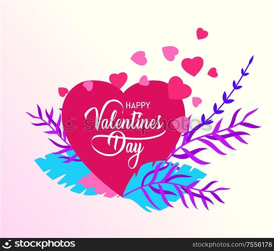 Happy Valentines day cards template with in love isolated in heart on a colorful abstract background, typography poster elements, festive composition design, vector illustration. Happy Valentines day cards template with in love isolated in heart on a colorful abstract background, typography poster elements